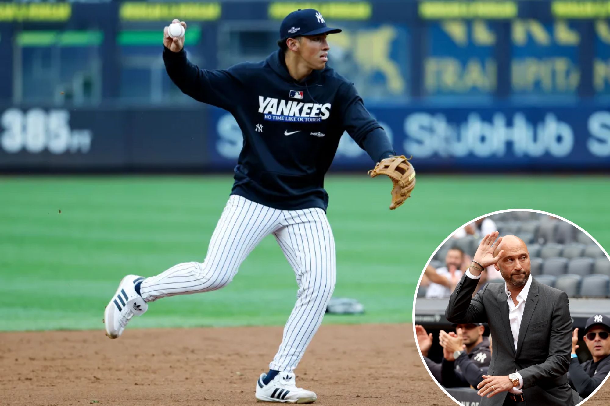 What Derek Jeter told George Lombard Jr. as Yankees rookie prepares for playoff debut