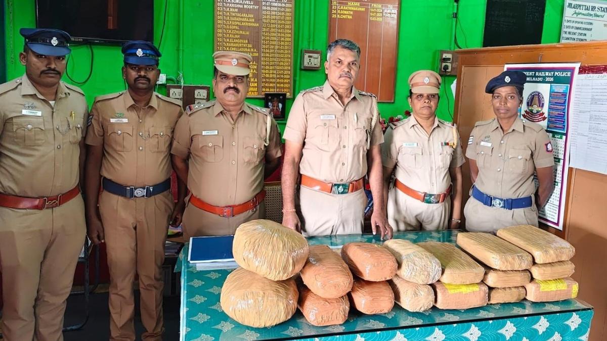 Salem sub-division railway police seize over 2,400 kg of ganja, gutkha in nine months