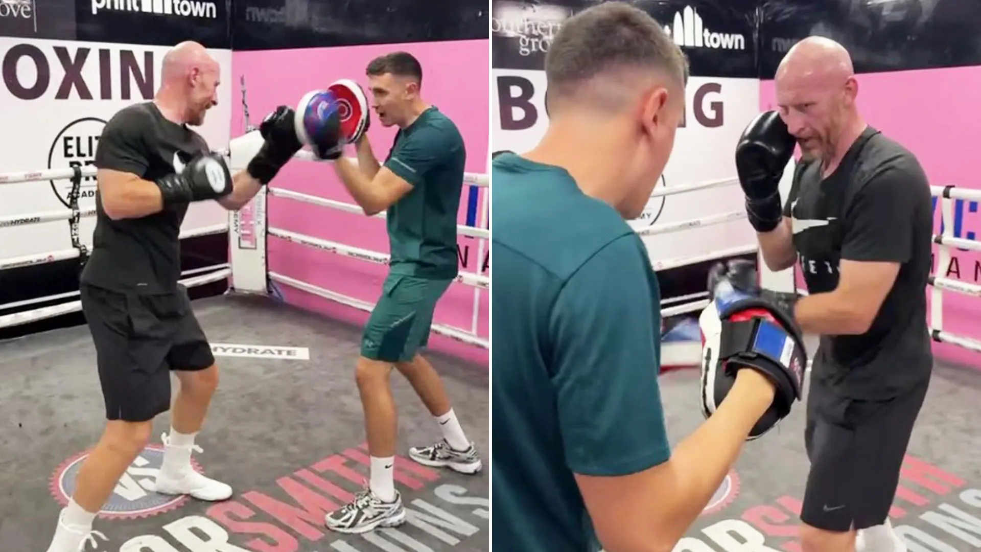 Watch as former Premier League star, 43, trains for Misfits Boxing debut against ‘UK’s Hardest Man’