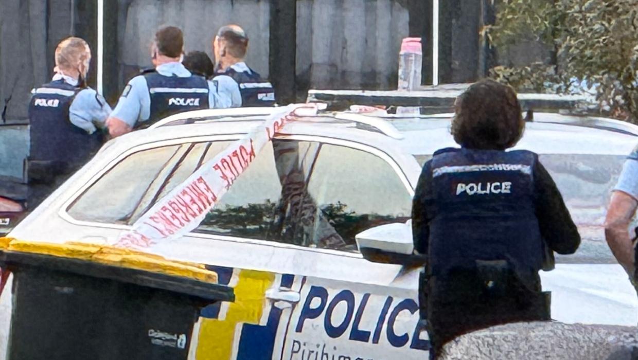 Police tape off Christchurch property as officers gather at scene