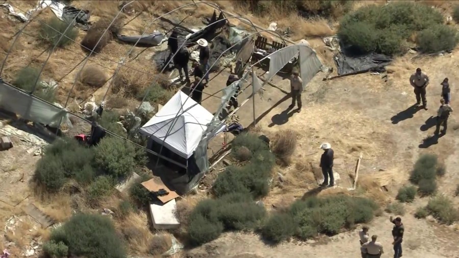 LASD investigators dig in remote area of Lancaster as part of missing persons case