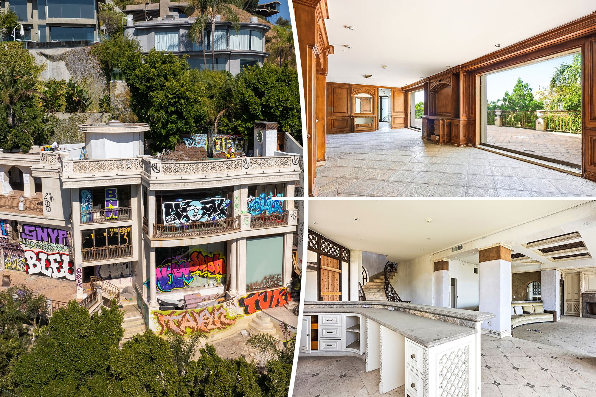 Inside the notorious Hollywood Hills ‘squatter mansion’ hits market for $4.4 million