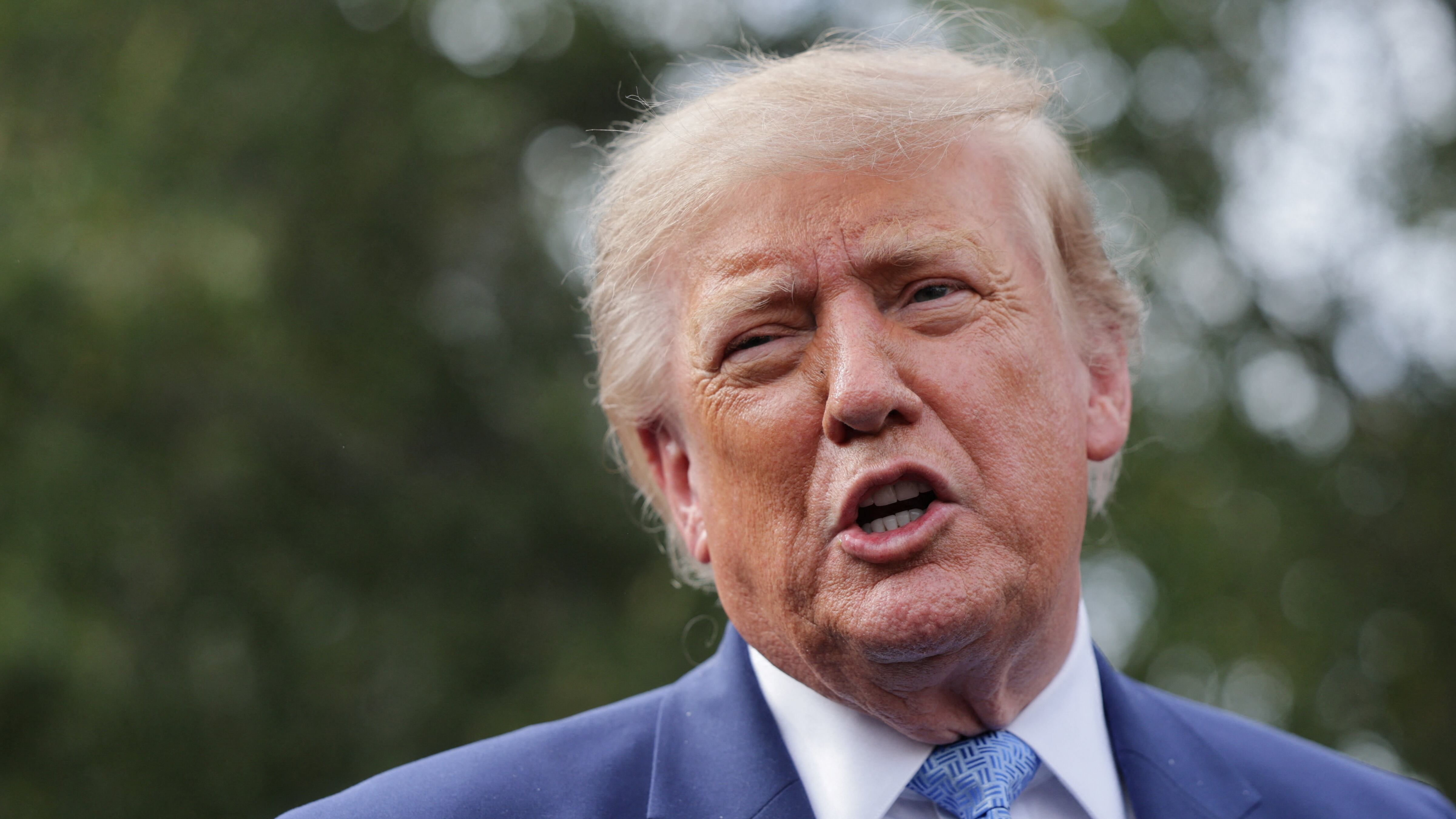 Trump Cuts Off Female Reporter to Rant About ‘Renaming’ AI