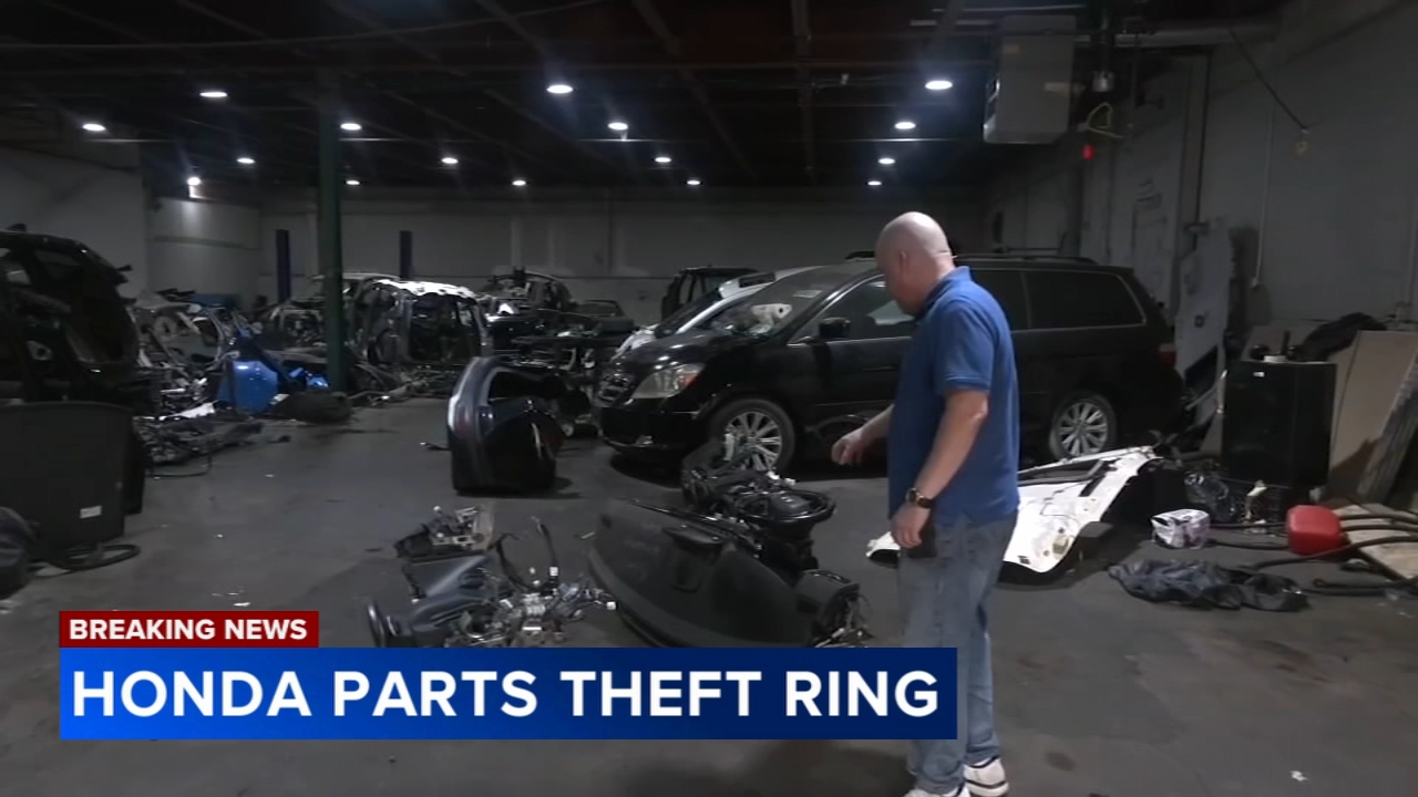Police uncover alleged chop shop with stolen Hondas in North Philadelphia