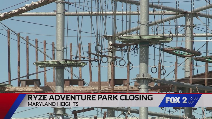 Ryze Adventure Park in Maryland Heights has closed