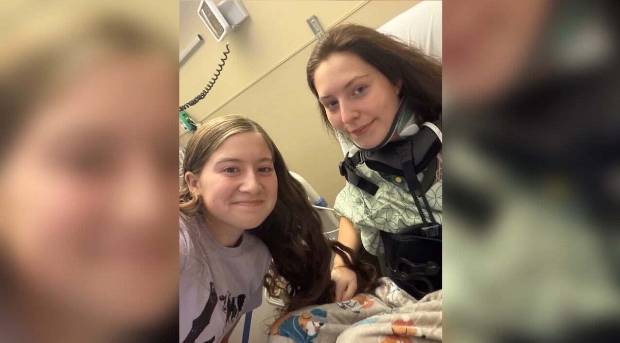 College student falls 70 feet off overpass while trying to avoid truck in multi-car crash