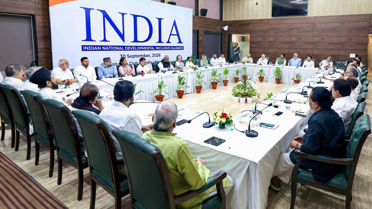 INDIA bloc meeting: Kharge bats for pre-SIR electoral roll for future polls; voting through ballots instead of EVMs