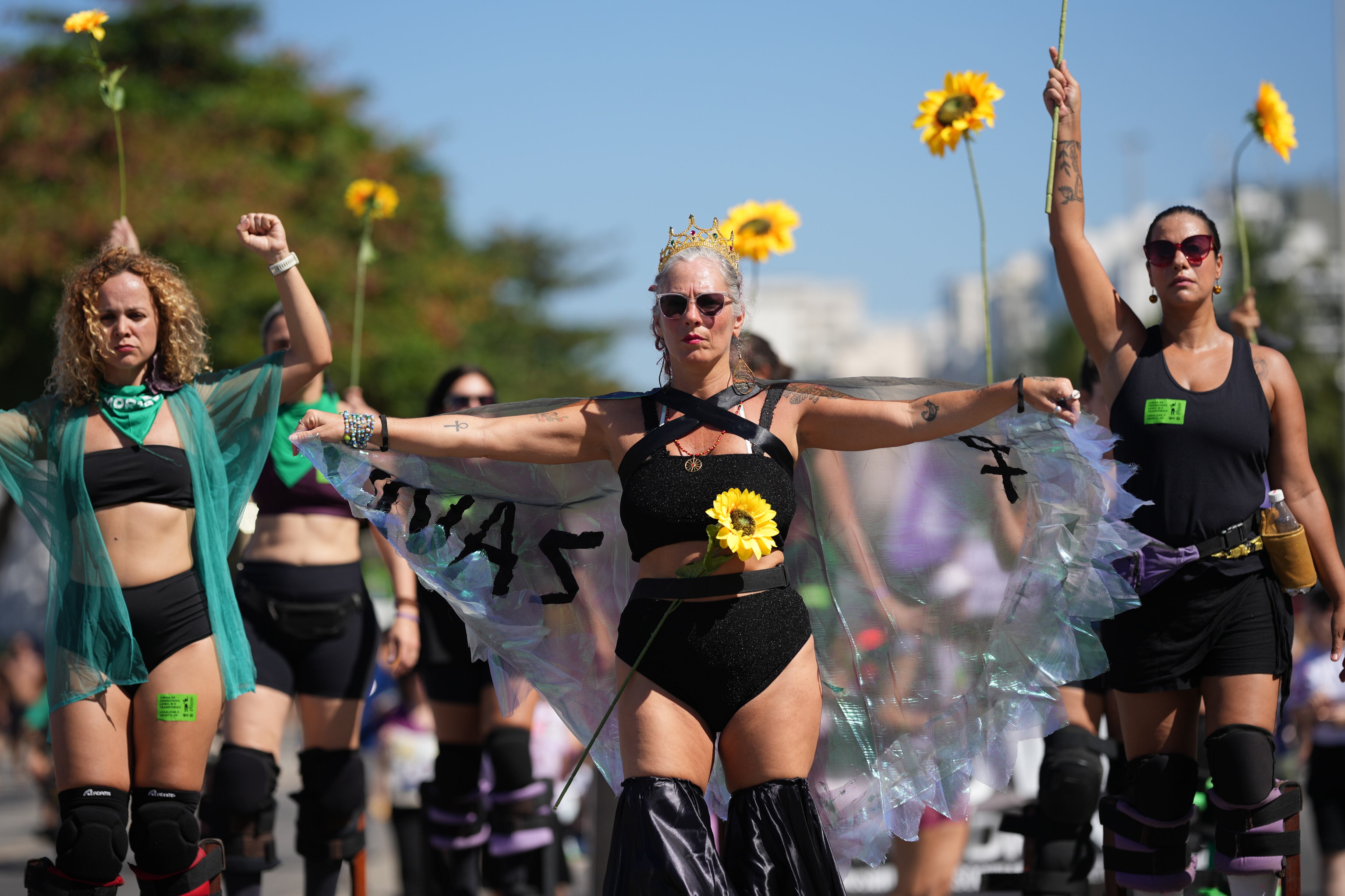A knife and a pledge: Brazil’s candidates court women with promises to combat violence