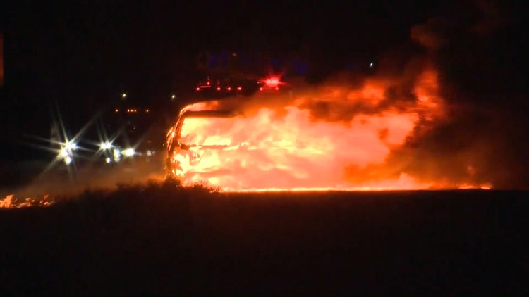 Car fire backs up traffic on Highway 90 near Castroville