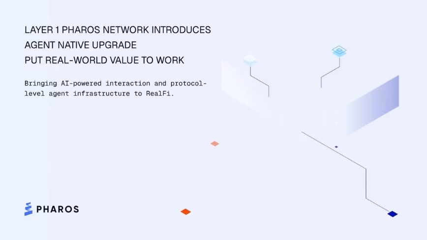 Pharos brings AI agents onchain with an Agent Native upgrade for RealFi
