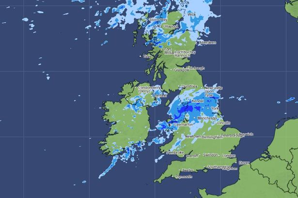 Met Office maps show downpours to lash across UK on Saturday - see full list of worst-hit areas