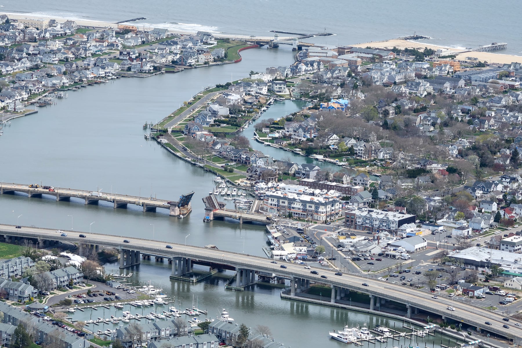 Nor'easter floods Route 71 drawbridge, stranding boats