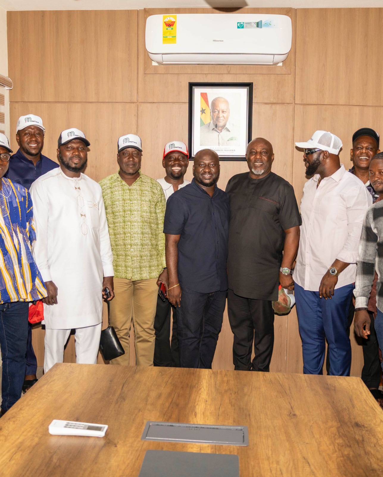 NDC youth organiser aspirant Okai Mintah consults MMDCEs ahead of elections