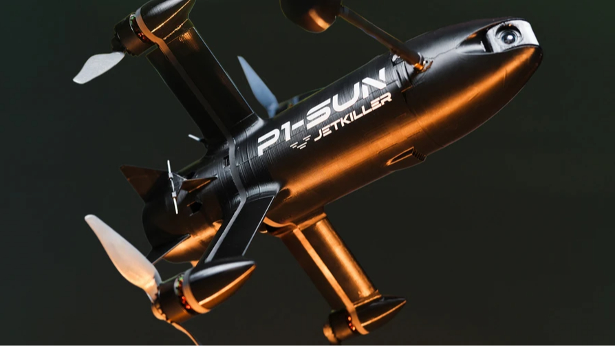 Ukrainian SkyFall shows its interceptor destroying Russian Geran-5 drone