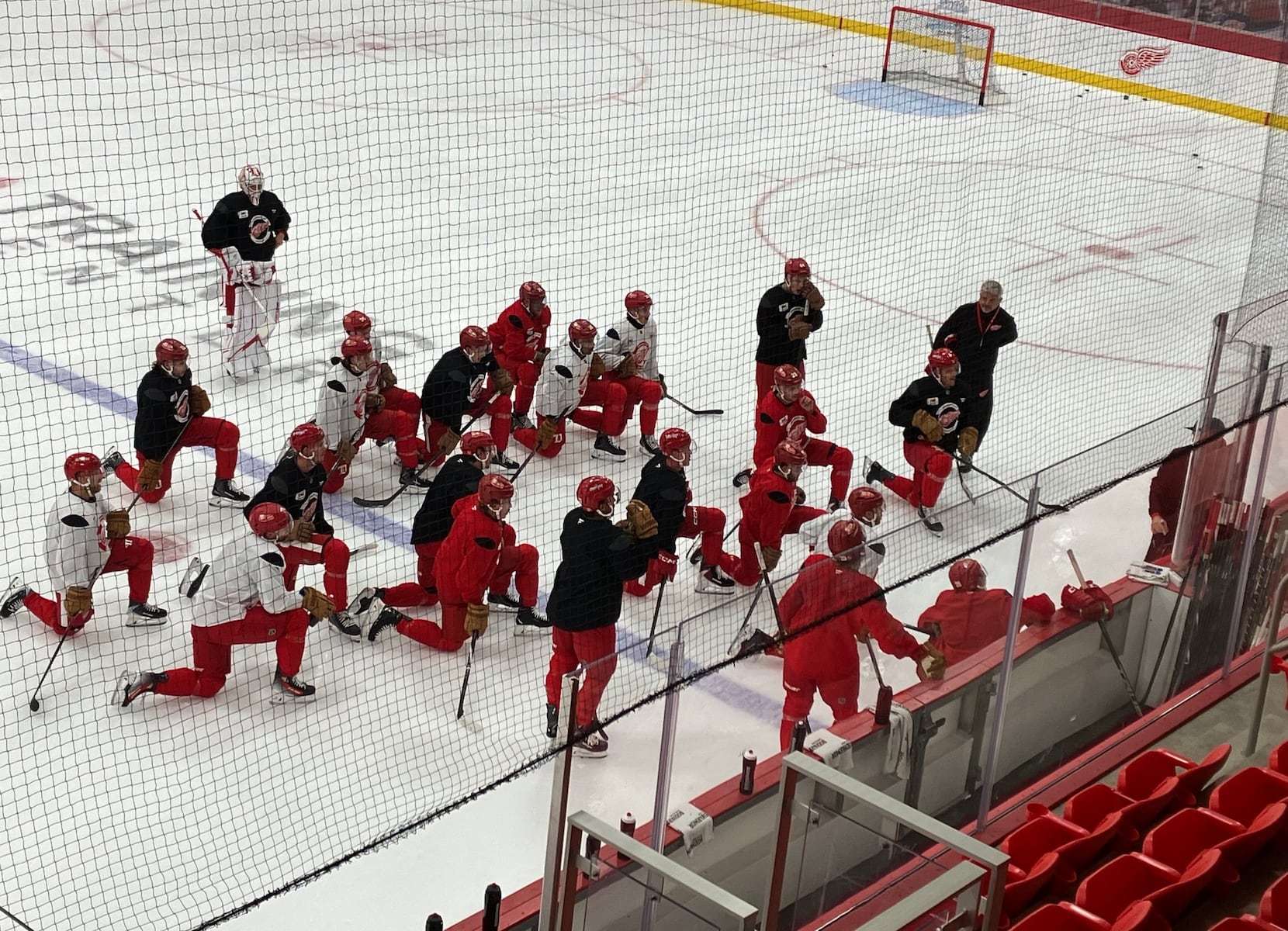 A lot of laughs and a few welts: Red Wings bond over paintball
