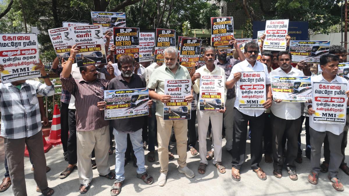 Centre, BJP betrayed Coimbatore by rejecting Metro Rail project: MMI founder Eswaran