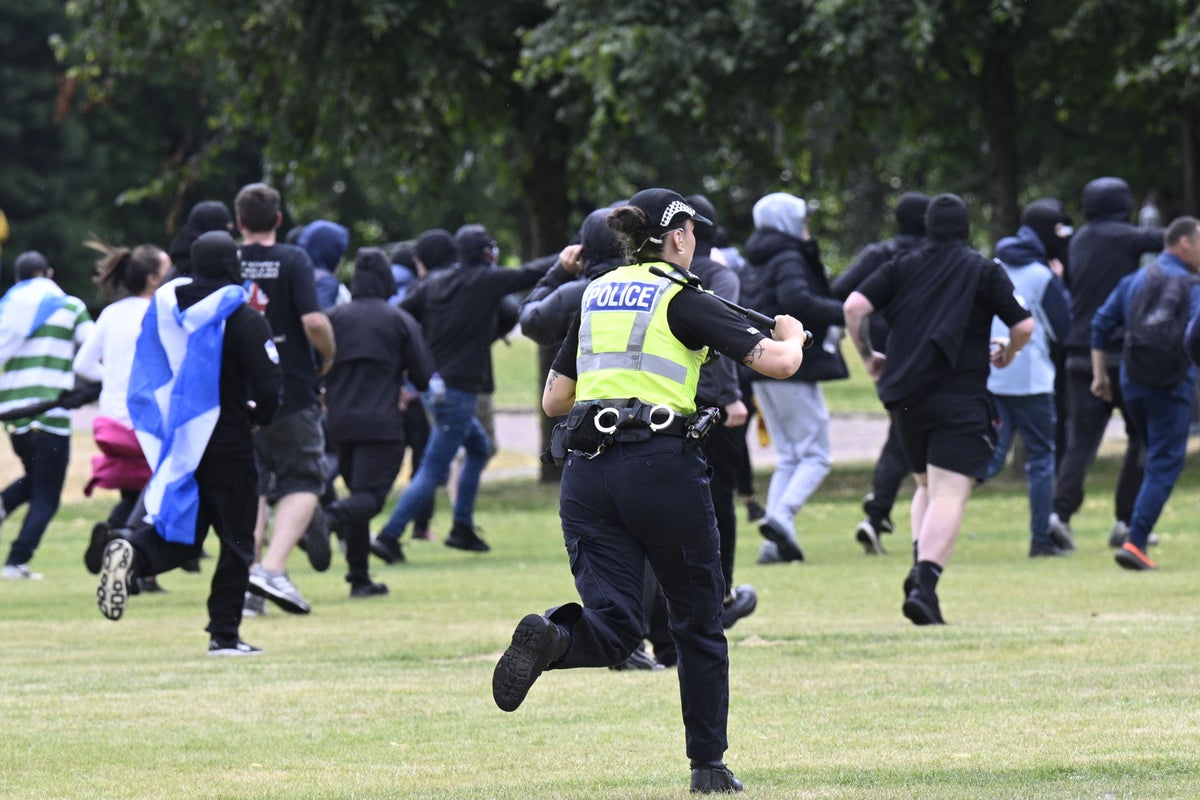 John Swinney condemns protest in Glasgow as ‘demonstration of far-right hatred’