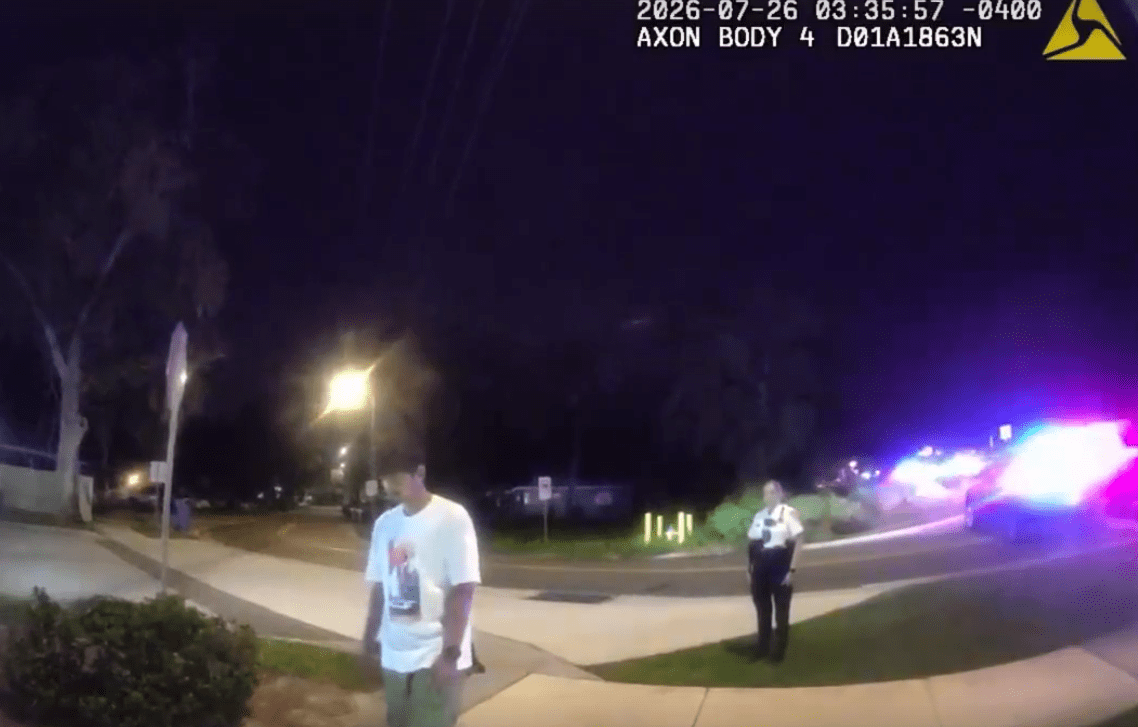 Man charged with DUI after driving blue Kia on sidewalk in Hillsborough County, deputies say