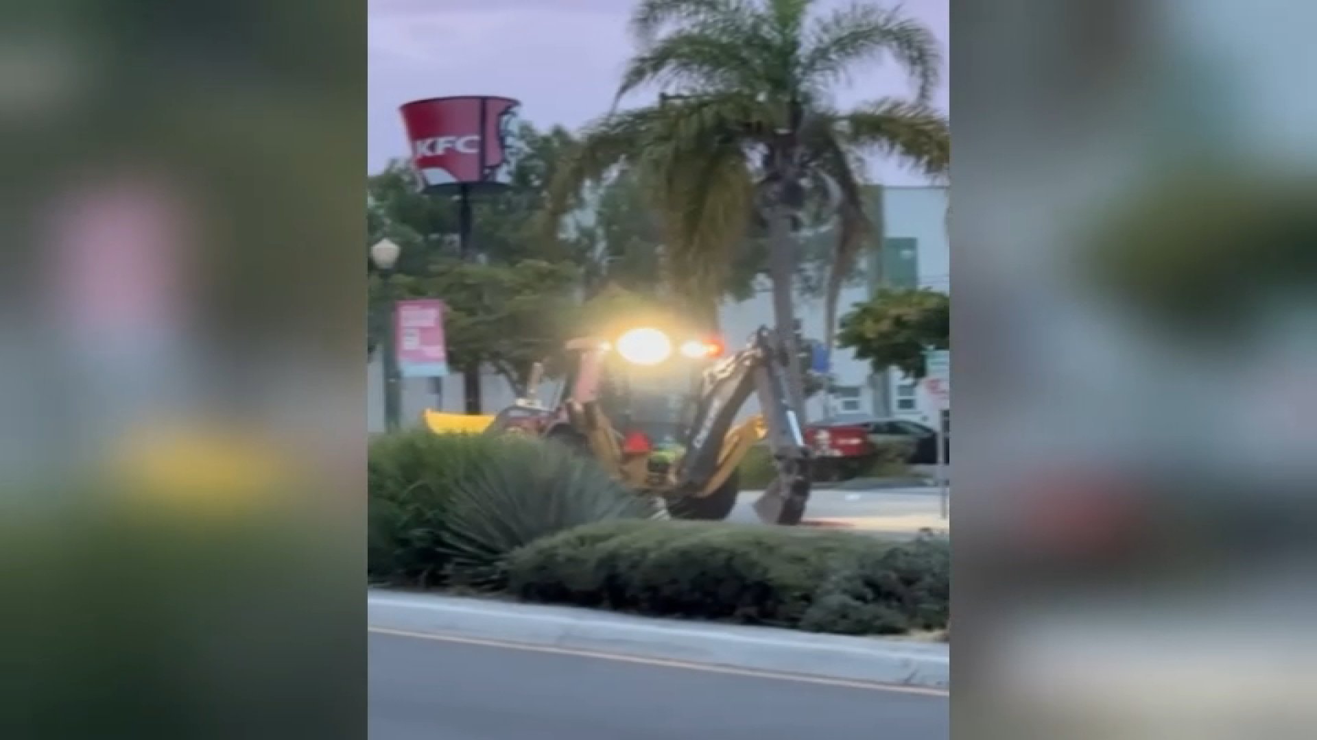 Man arrested after taking stolen excavator on joyride through North Park, police say