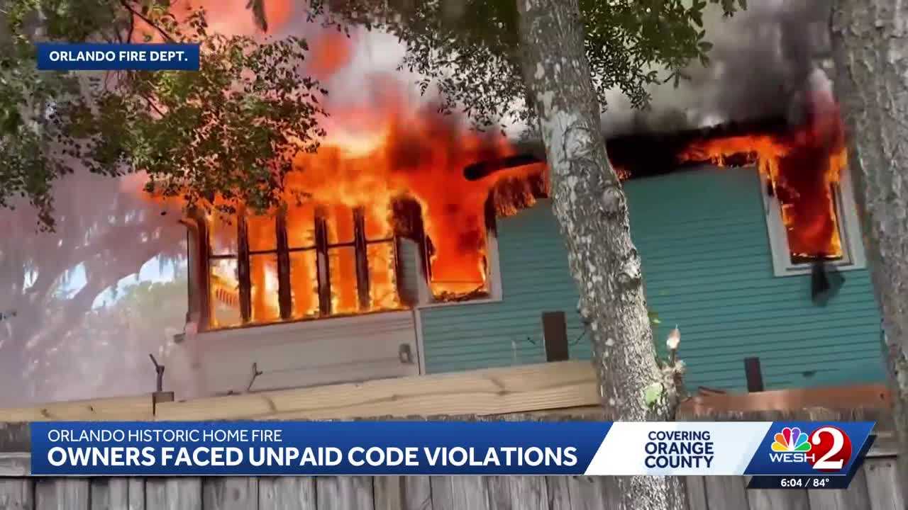 Historic Orlando home neighbors say was site of 'illegal' parties catches fire amid legal battle