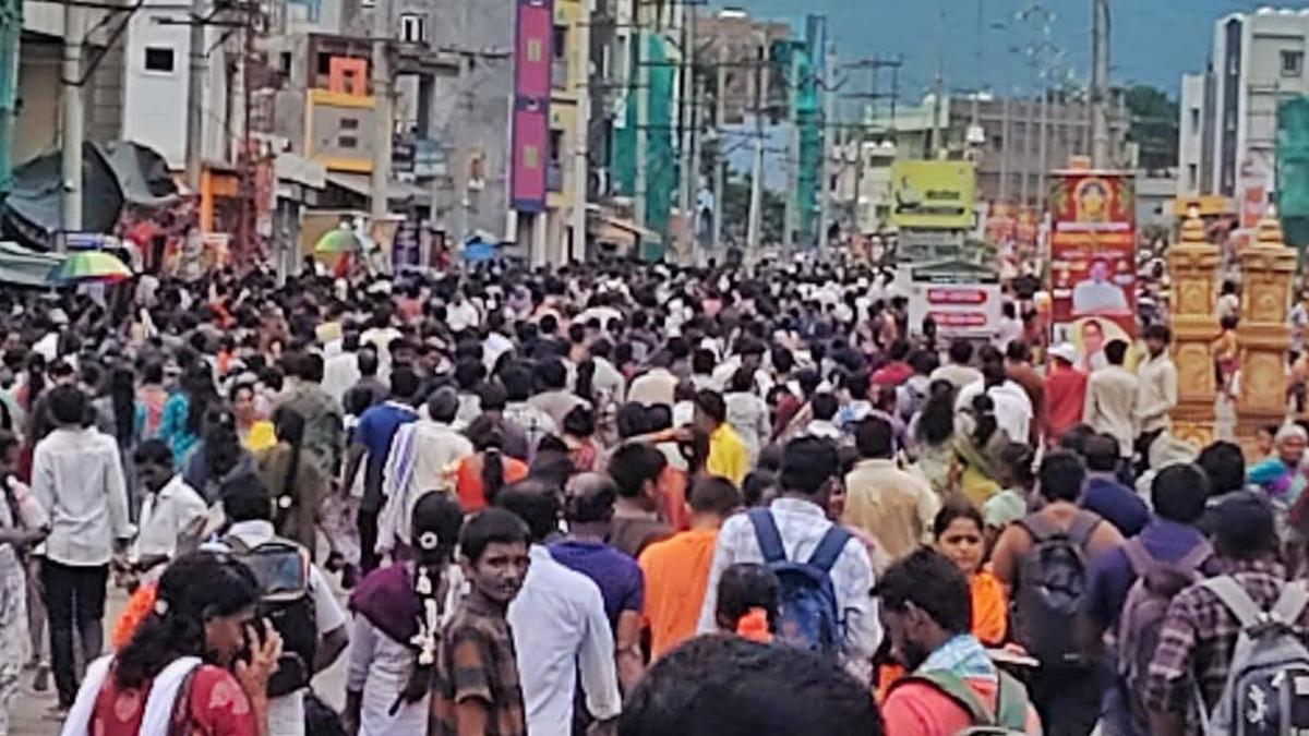 Lakhs expected on the 32-km Giri Pradakshina route; numbers to swell after chariot procession