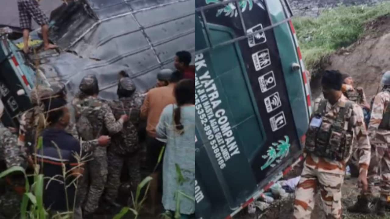 39 Pilgrims Injured As Bus Skids Off Road During Amarnath Yatra In J&K