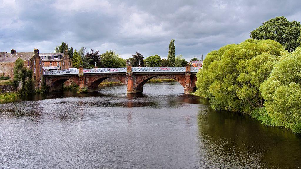 Police rescue man from the River Nith in Dumfries