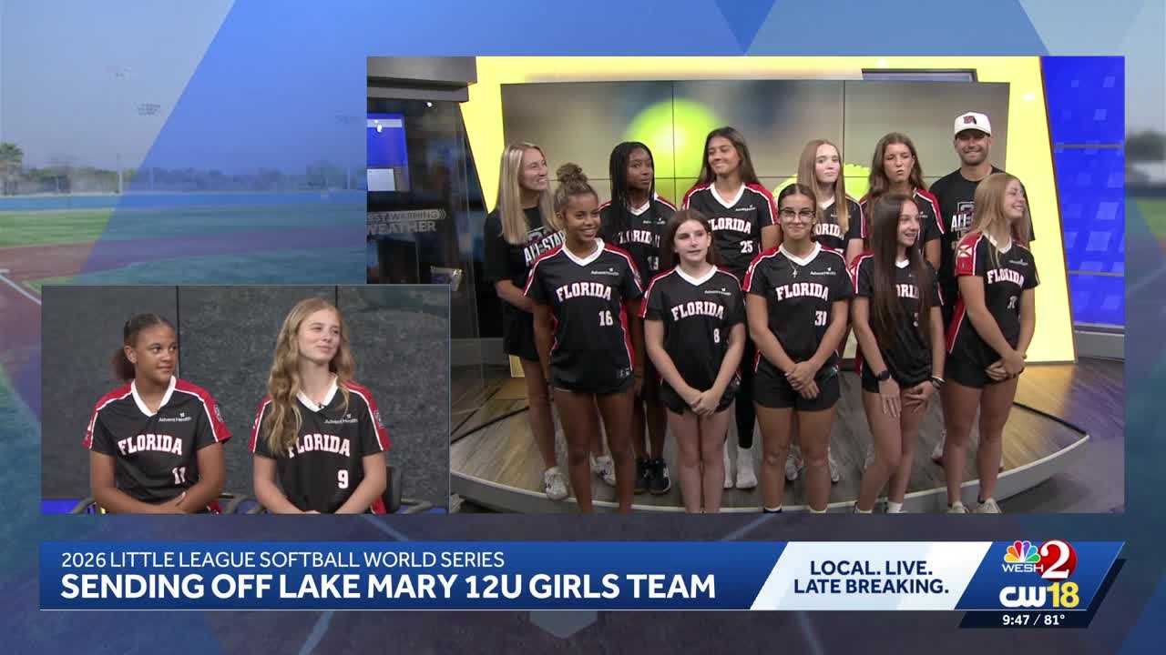 Lake Mary Little League 12U softball team joins WESH 2 ahead of World Series tournament