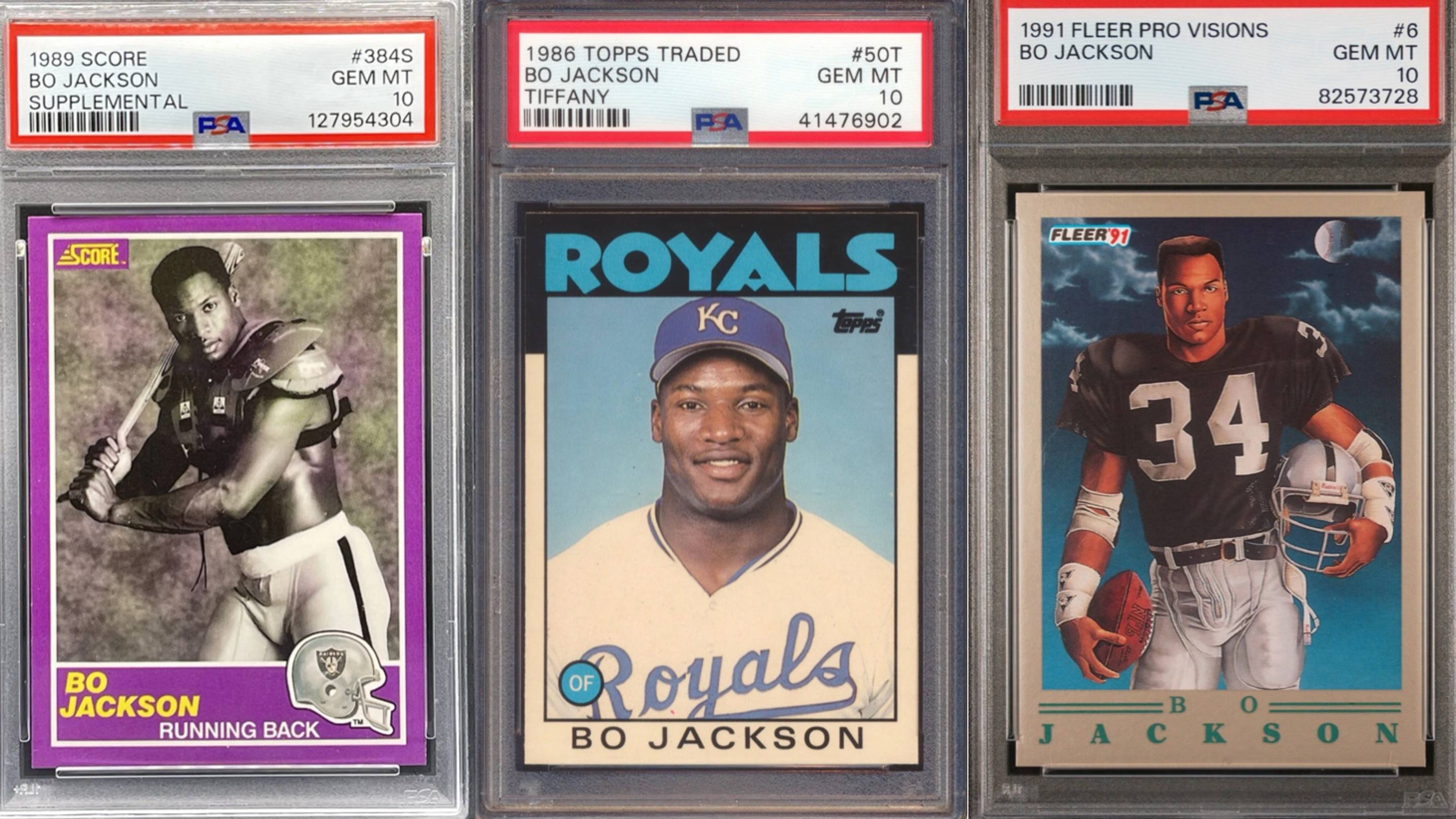 The 7 Most Iconic Bo Jackson Baseball and Football Cards of All Time