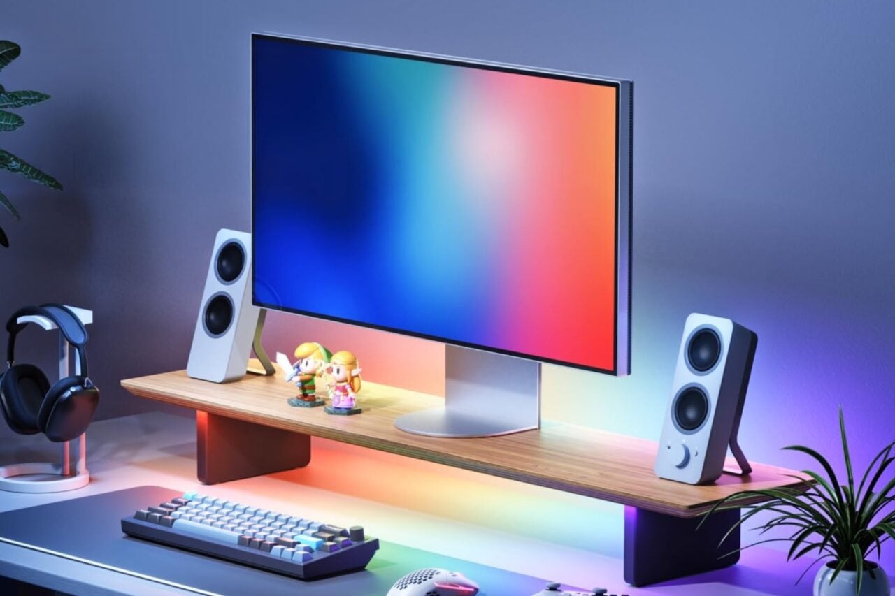 Nanoleaf’s New Monitor Stand Lets Your Display Fart Out Rainbows