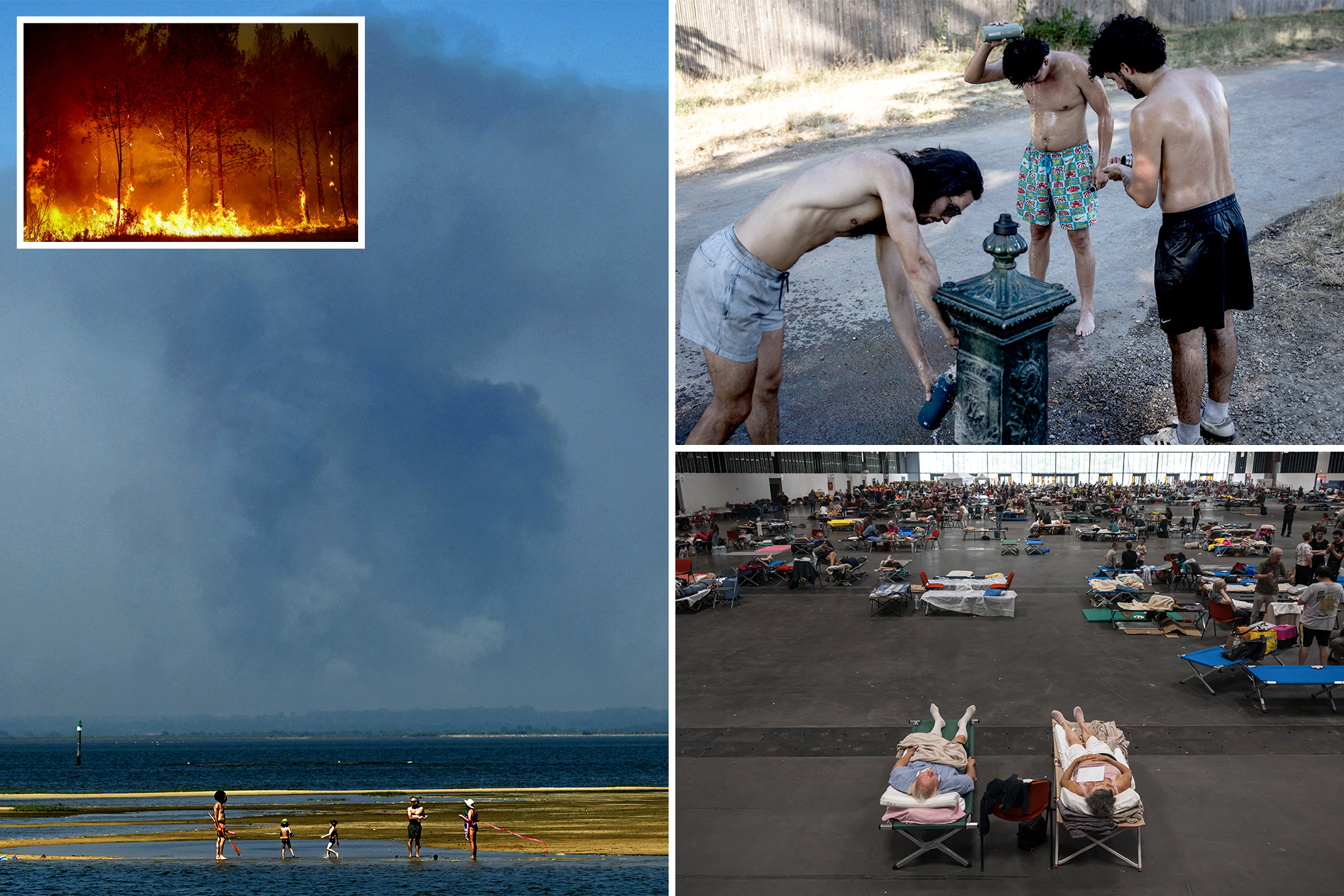 Fourth major heatwave expected to hit France as crews battle massive Bordeaux wildfire