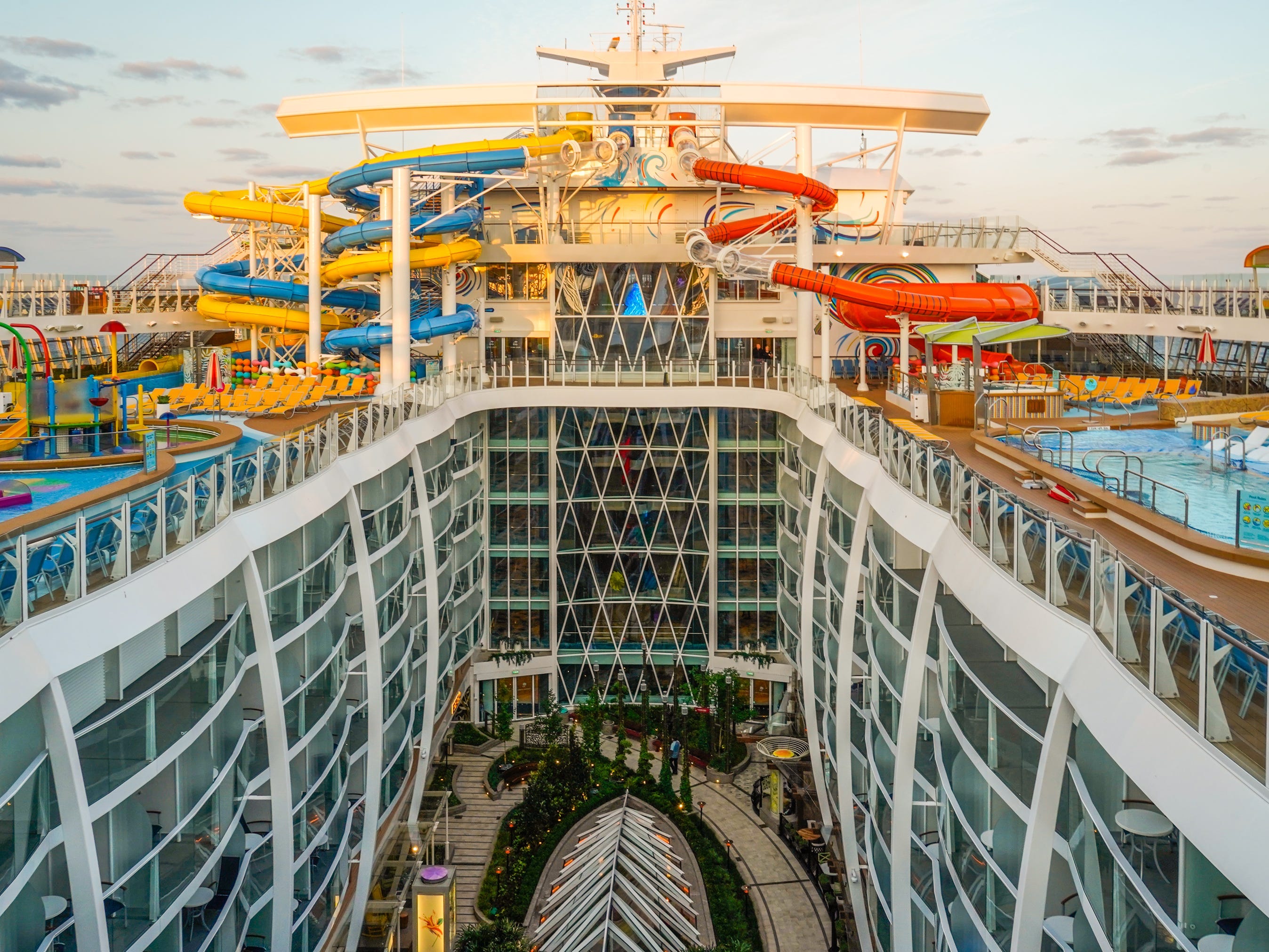 Step aboard Royal Caribbean's Wonder of the Seas, a mega cruise ship that has 8 'neighborhoods' spread across 18 decks