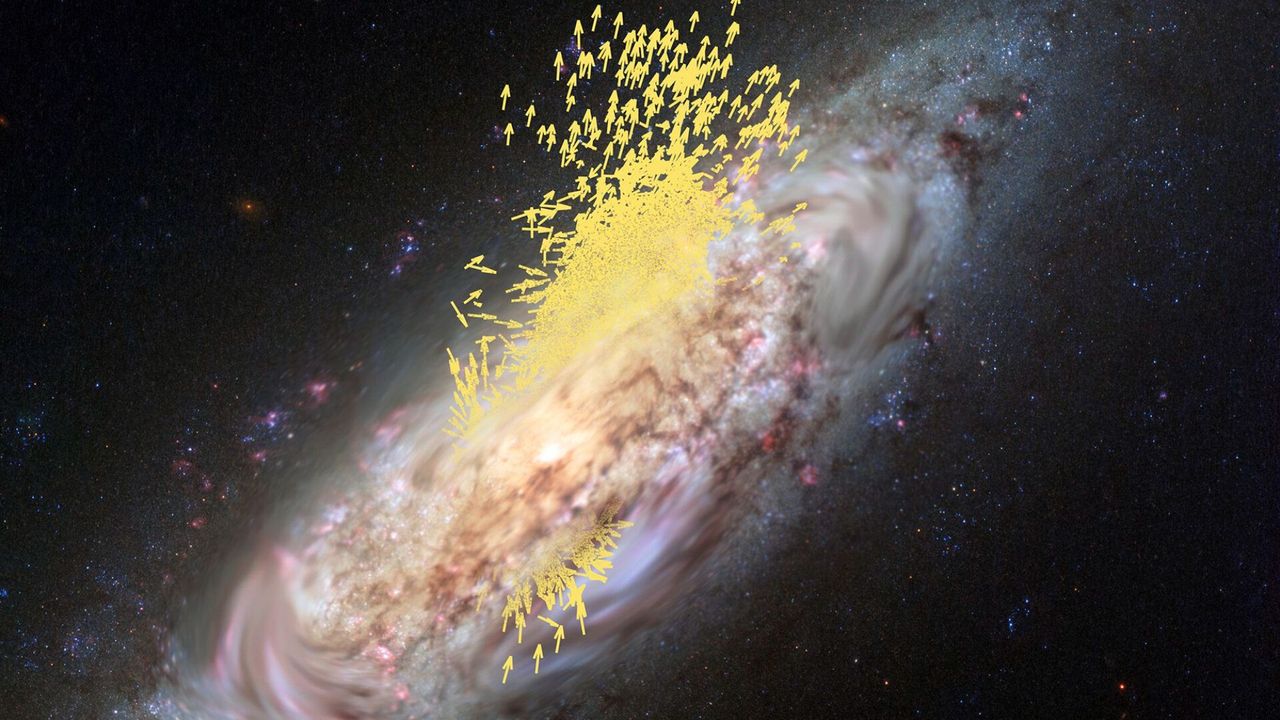 Our Milky Way galaxy appears to have flipped 90 degrees long ago. But why?