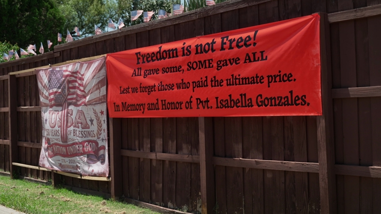 'Thank you for being so brave': Carrollton memorial honors fallen soldier Isabella Gonzales