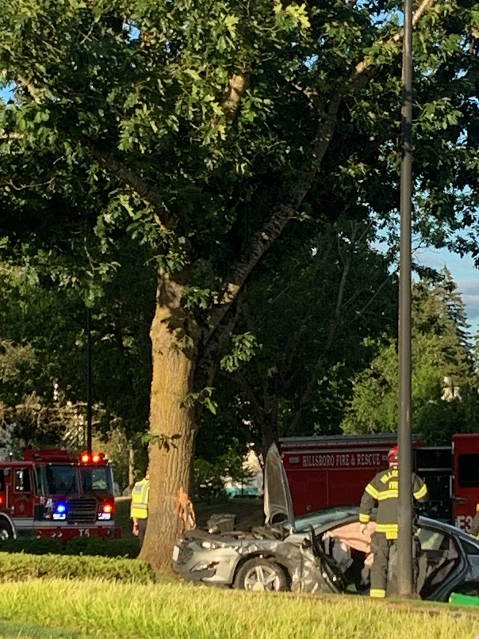 3 people hurt after multi-car crash near Hillsboro Airport