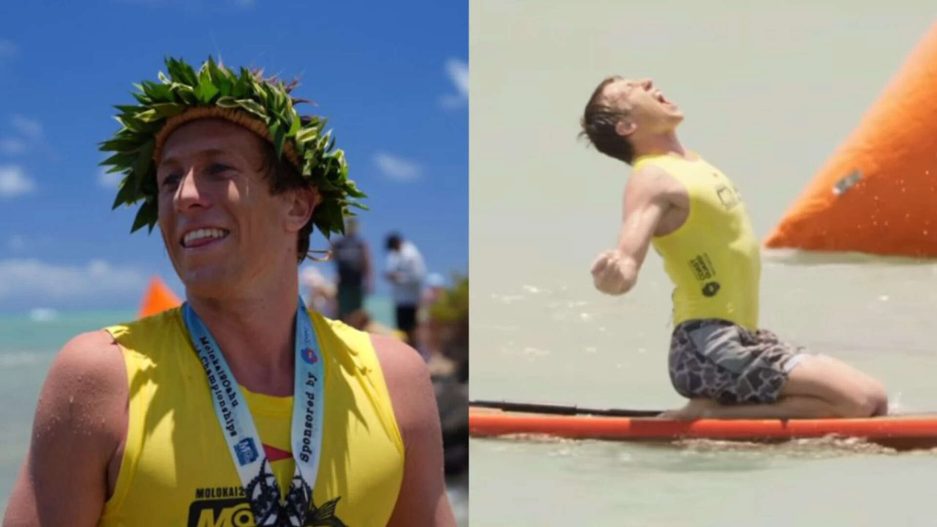 Paddleboarder saves woman after shark attack, then wins world title