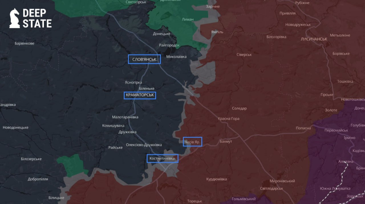 Russian forces are infiltrating Kostiantynivka, pressure growing on Sloviansk-Kramatorsk front – DeepState