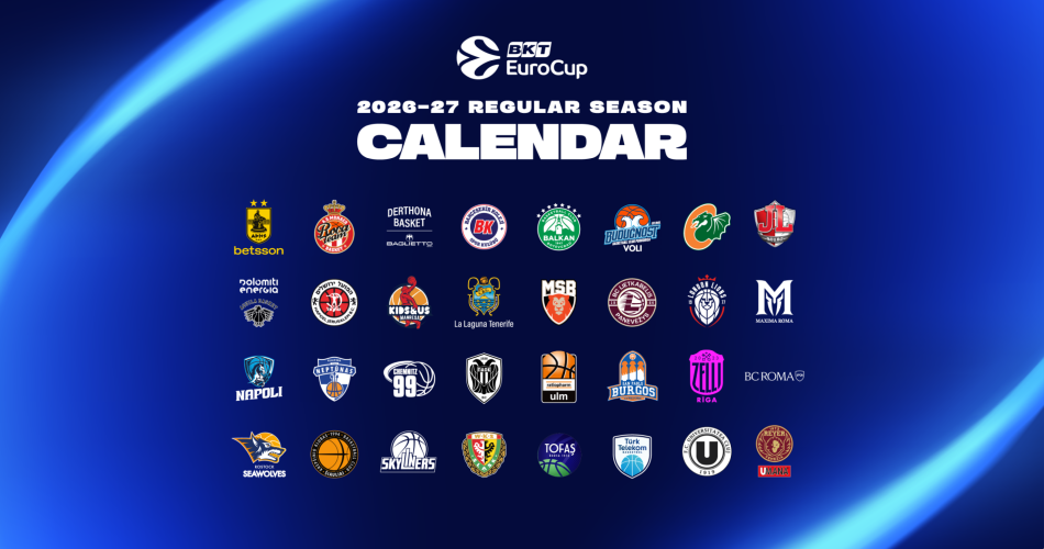 La BKT EuroCup revela el calendario de la temporada 2026/27