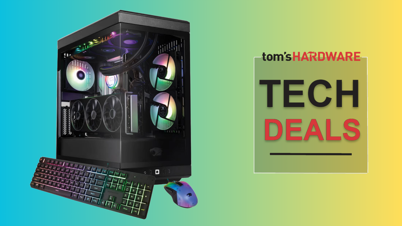 Save up to $700 on these iBuyPower gaming PCs, fitted with an RX 9070 XT for 4K gaming — liquid-cooled AMD rigs feature either a 9800X3D or 9900X CPU, along with 32GB DDR5 and a 1TB SSD, starting from $1,799