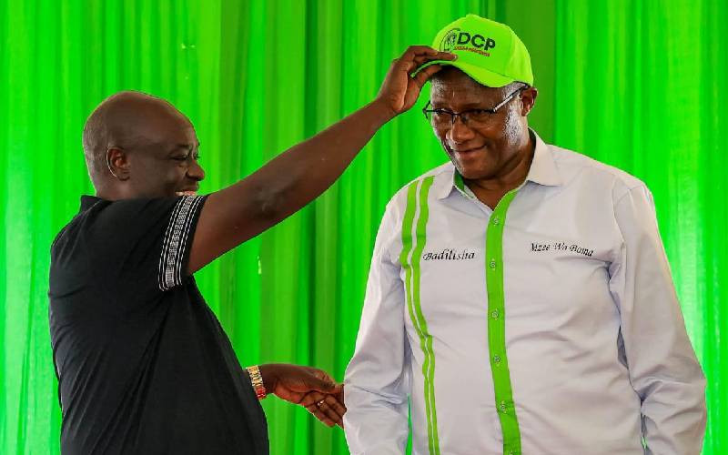 Nyandarua Governor Badilisha decamps from UDA and joins DCP