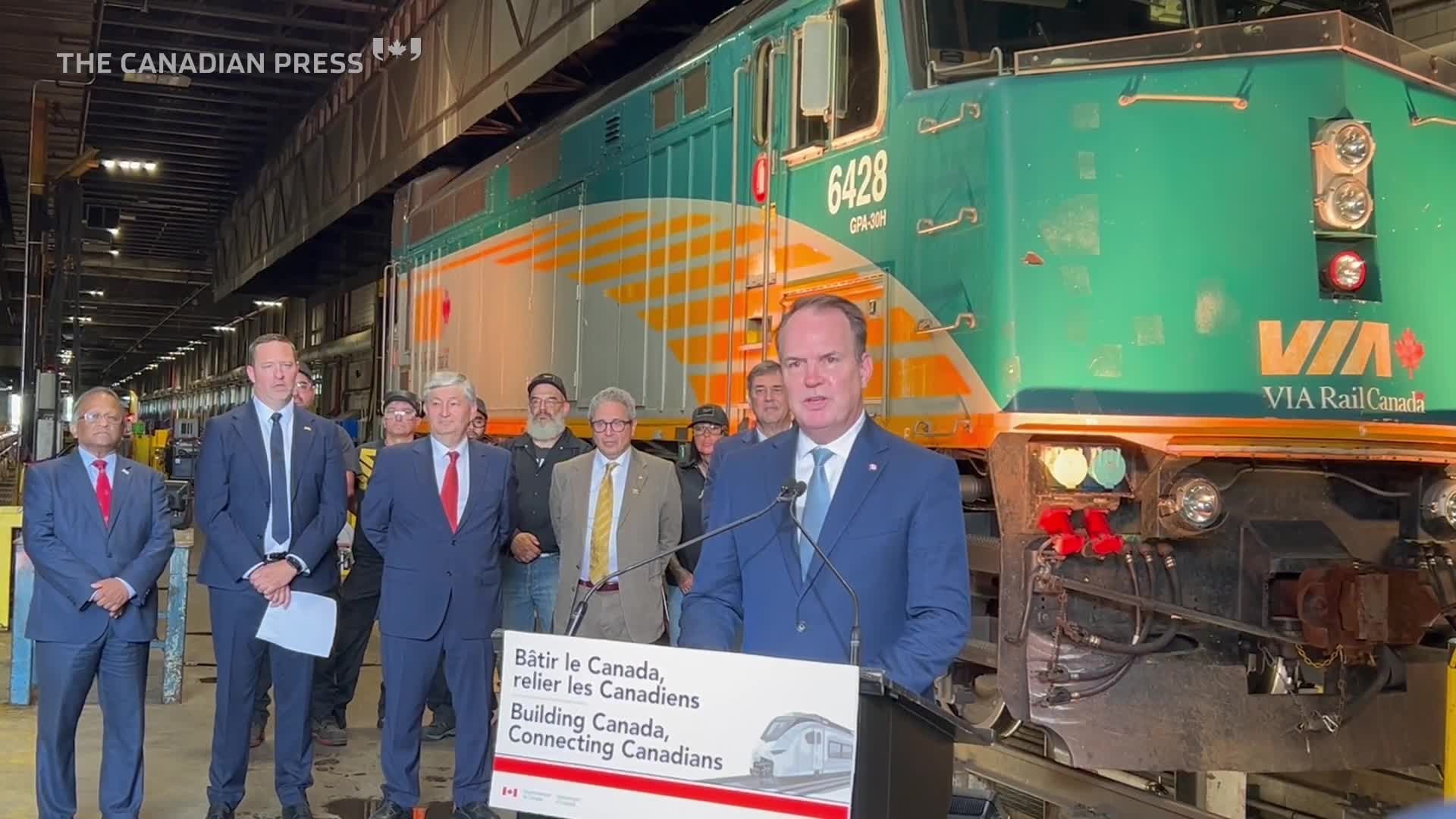 Feds to spend $1.9-billion on Via Rail trains, plant