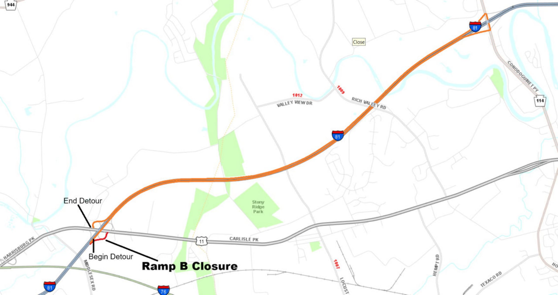 PennDOT reschedules I-81 ramp closures in Cumberland County