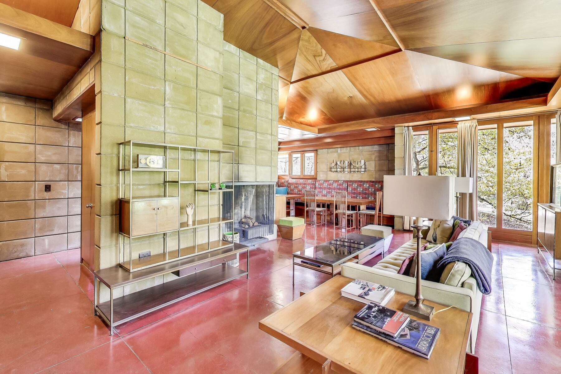Tour a $1.3M Usonian-style Frank Lloyd Wright home for sale near Kalamazoo