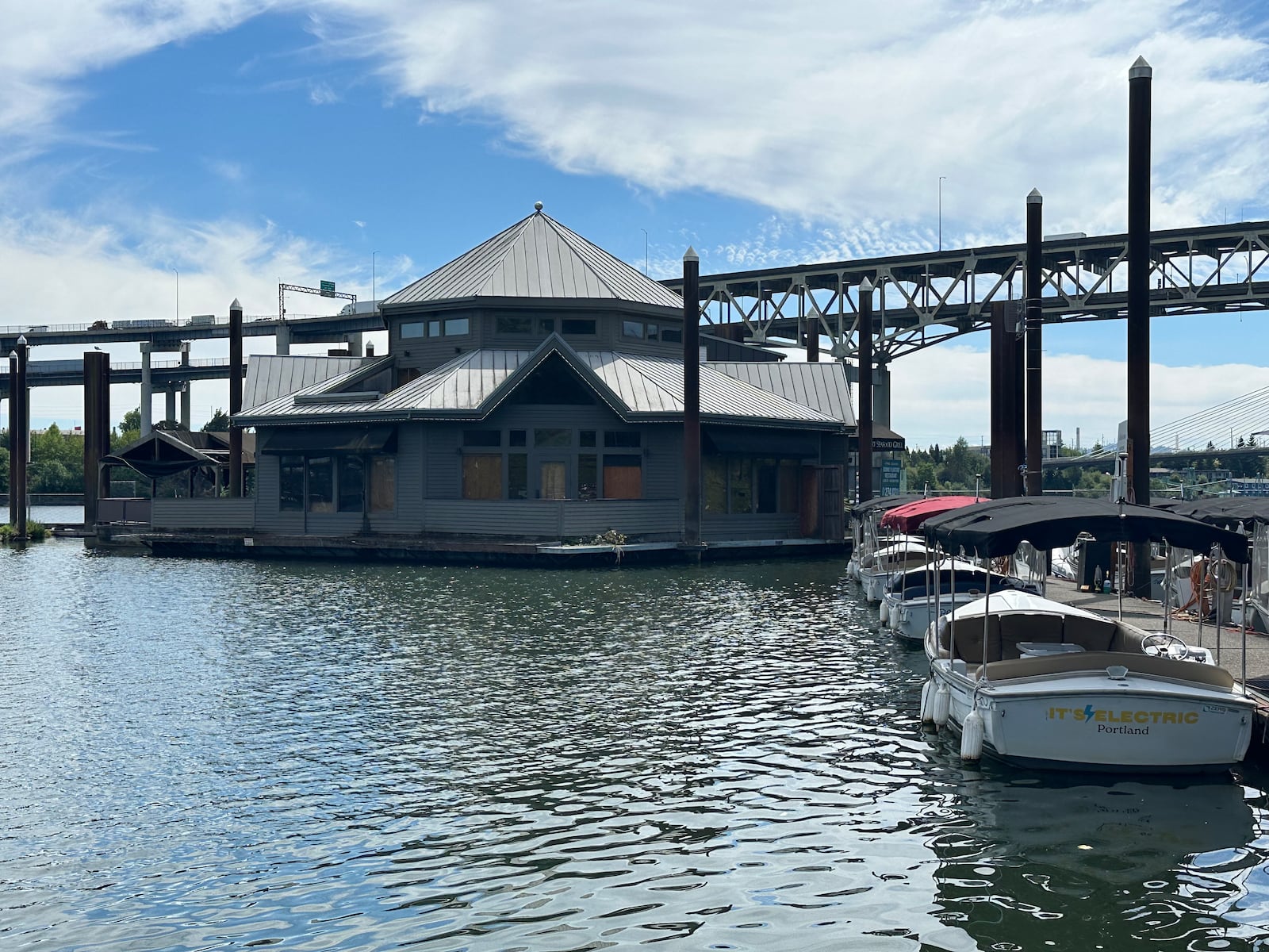 That vacant floating restaurant on the Willamette? It could become a floating sauna