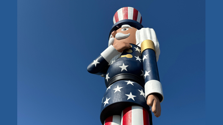 A Minnesota town now boasts the world's tallest nutcracker