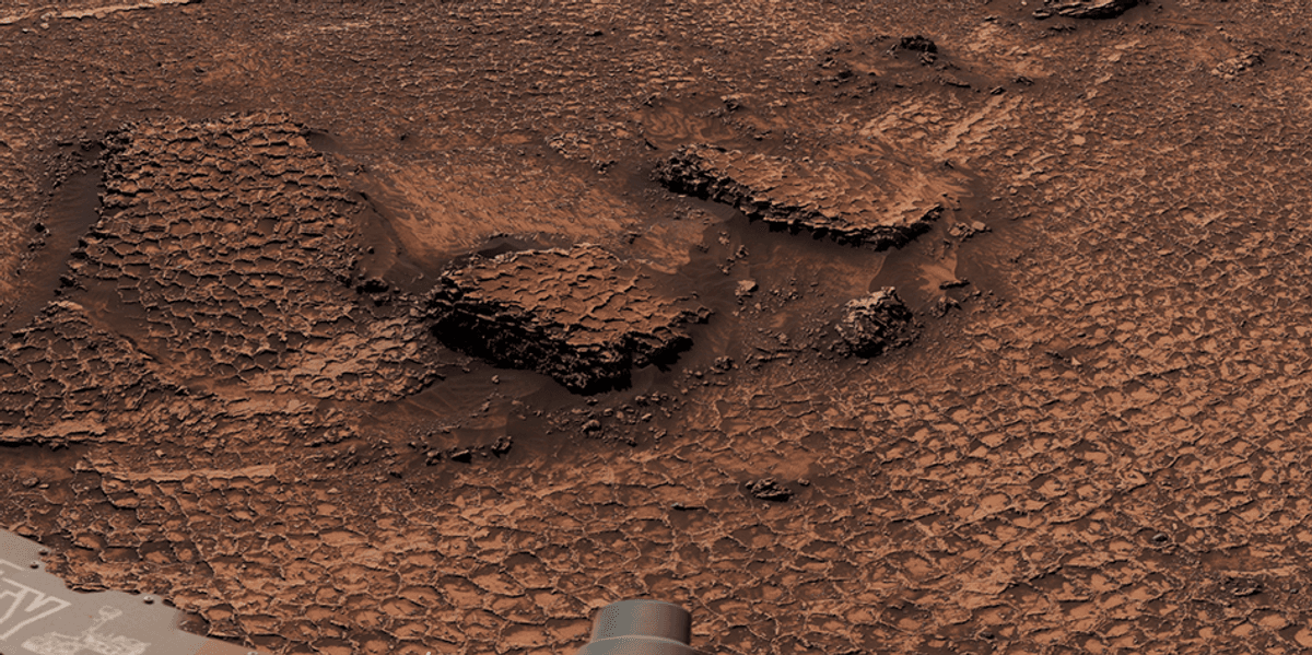 LIFE ON MARS? Bizarre formation in NASA photo sparks red planet conspiracy theory