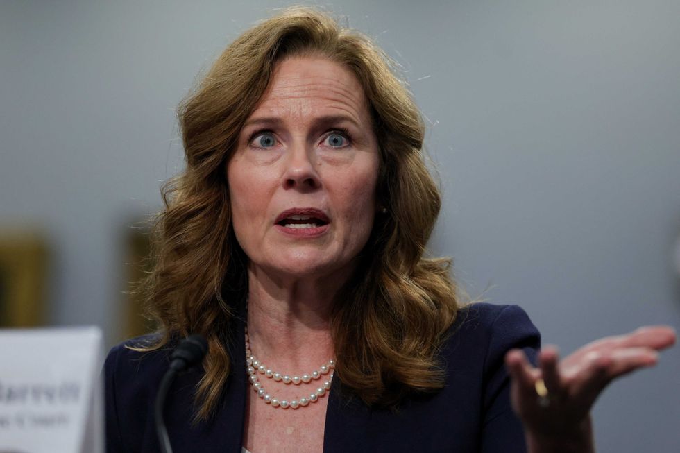Trump spreads false claims about Justice Amy Coney Barrett