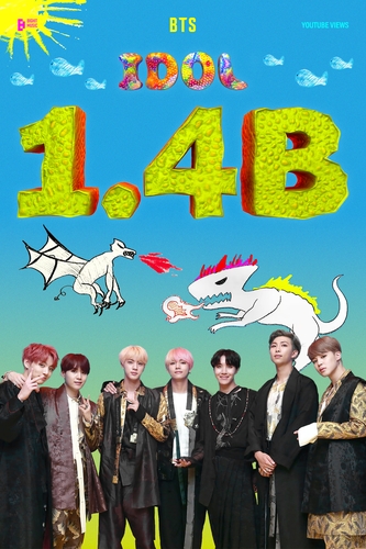 BTS' 'Idol' music video tops 1.4 bln YouTube views