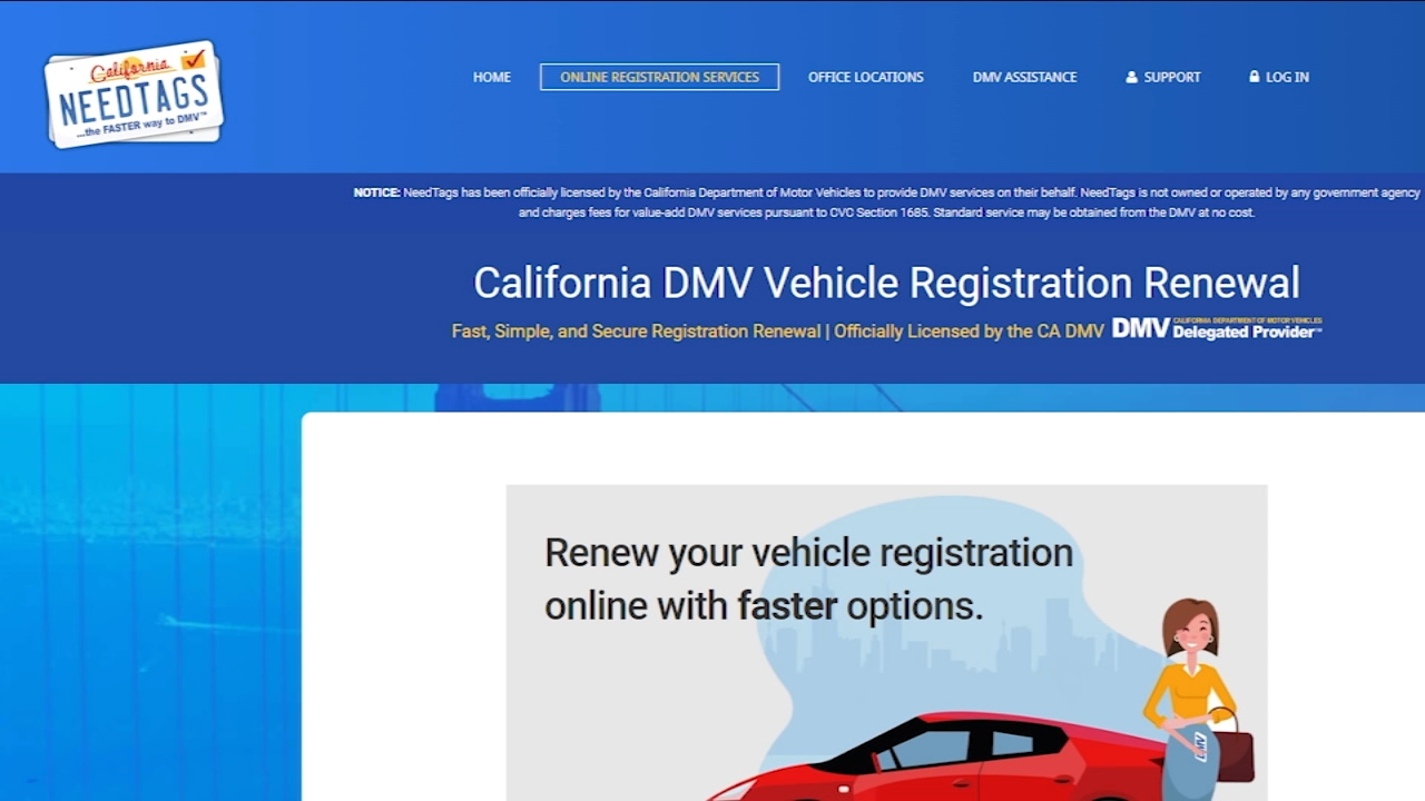 Drivers angry after being charged extra fees to register their cars on DMV 'lookalike' websites