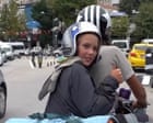 Father and son arrive in Turkey, seven months after leaving Sydney on a Vespa – video